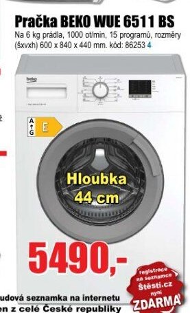 Pračka BEKO WUE 6511 BS