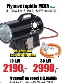 Plynové topidlo MEVA