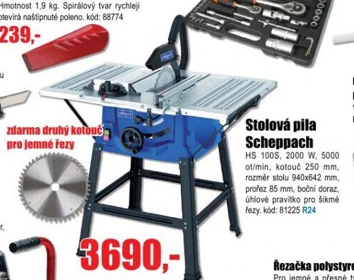 Stolová pila Scheppach