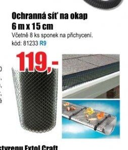 Ochranná síť na okap