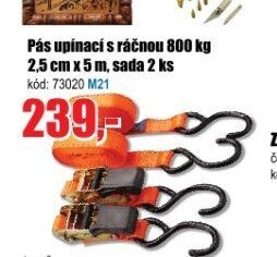 Pás upínací s ráčnou