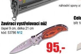 Zavírací vystřelovací nůž