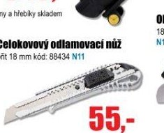Celokovový odlamovací nůž