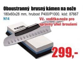 Oboustranný brusný kámen na nože