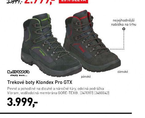 Trekové boty Klondex Pro GTX