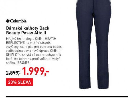 Columbia Dámské kalhoty Back Beauty Passo Alto II