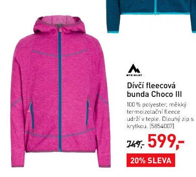 Dívčí fleecová bunda Choco III