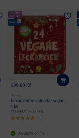 dmBio bio adventní kalendář vegan, 1 ks