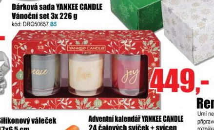 Dárková sada YANKEE CANDLE Vánoční set 3x 226 g