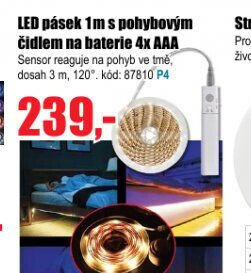 LED pásek 1m s pohybovým čidlem