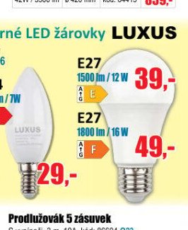 Energeticky úsporné LED žárovky LUXUS