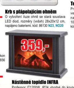 Krb s plápolajícím ohněm