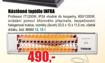 Nástěnné topidlo INFRA