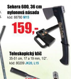 Sekera 600, 36 cm nylonová násada