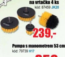 Nylonové kartáče na vrtačku 4 ks