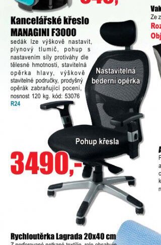 Kancelářské křeslo MANAGINI F3000