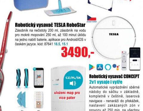 Robotický vysavač TESLA RoboStar