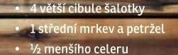 1 střední mrkev a petržel