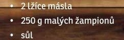 250 g malých žampionů