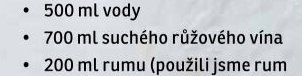 700 ml suchého růžového vína