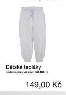 Dětské tepláky