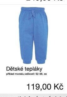 Dětské tepláky