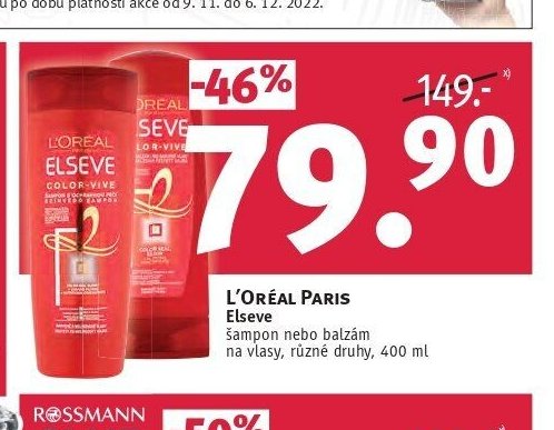 L'ORÉAL PARIS Elseve šampon nebo balzám