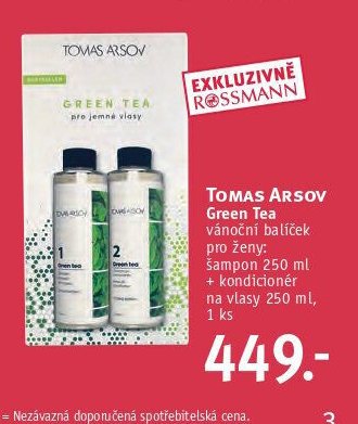 Tomas Arsov Green Tea vánoční balíček