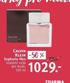 CALVIN KLEIN Euphoria Men toaletní voda pro muže, 100 ml