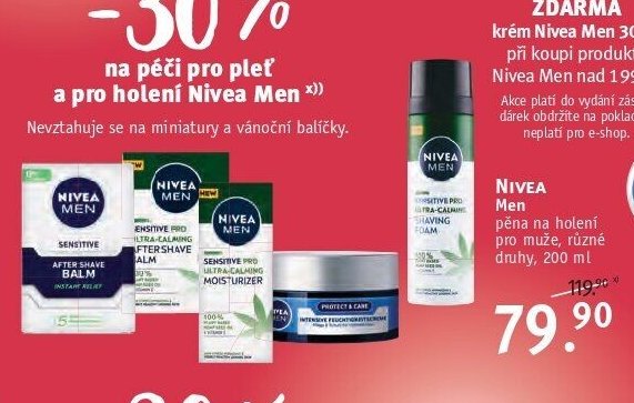 NIVEA Men pěna na holení pro muže, různé druhy, 200 ml