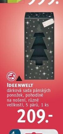 IDEENWELT dárková sada pánských ponožek