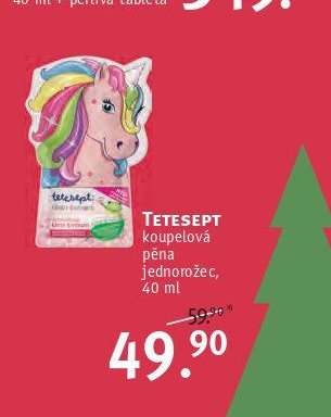 TETESEPT koupelová pěna jednorožec, 40 ml