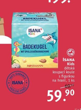 ISANA Kids dětská koupací koule s figurkou na hraní, 1 ks