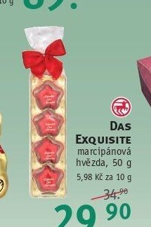 DAS EXQUISITE marcipánová hvězda