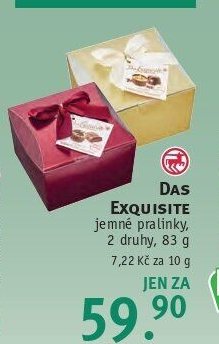 DAS EXQUISITE jemné pralinky