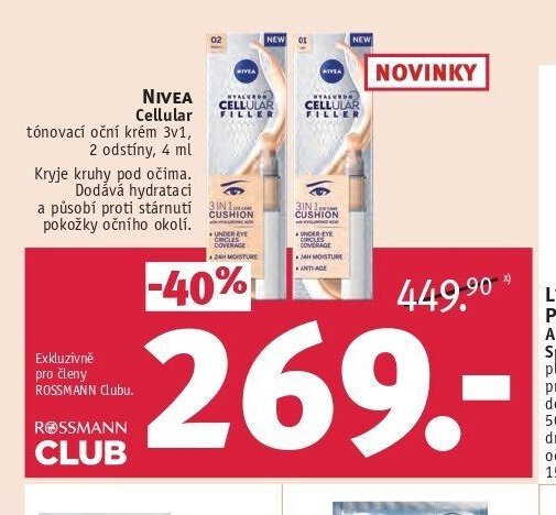 Nivea Cellular tónovací oční krém 3v1