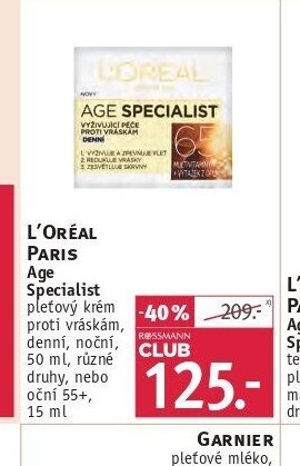 L'Oréal Paris Age Specialist pleťový krém