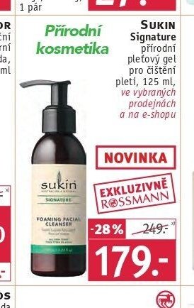 Sukin Signature přírodní pleťový gel pro čištění