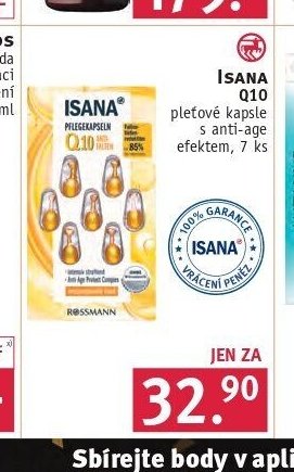 Isana Q10 pleťové kapsle