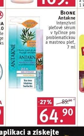 Bione Antakne intenzivní pleťové sérum