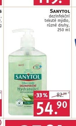 Sanytol dezinfekční tekuté mýdlo