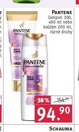 Pantene šampon 300, 400 ml nebo balzám 200 ml