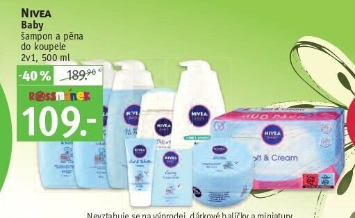 Nivea Baby šampon a pěna do koupele 2v1