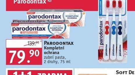 PARODONTAX Kompletní ochrana zubní pasta, 2 druhy, 75 ml