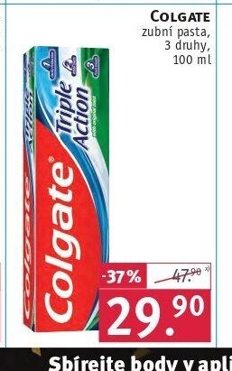 COLGATE Triple Action zubní pasta, 100 ml