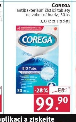 COREGA antibakteriální čistící tablety, 30 ks