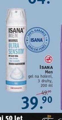 Isana Men gel na holení