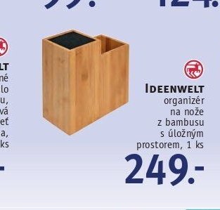 IDEENWELT organizér na nože z bambusu