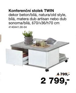 Konferenční stolek TWIN