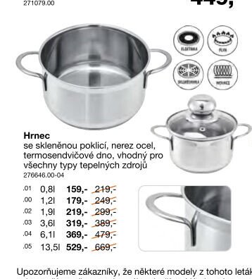 Hrnec se skleněnou poklicí